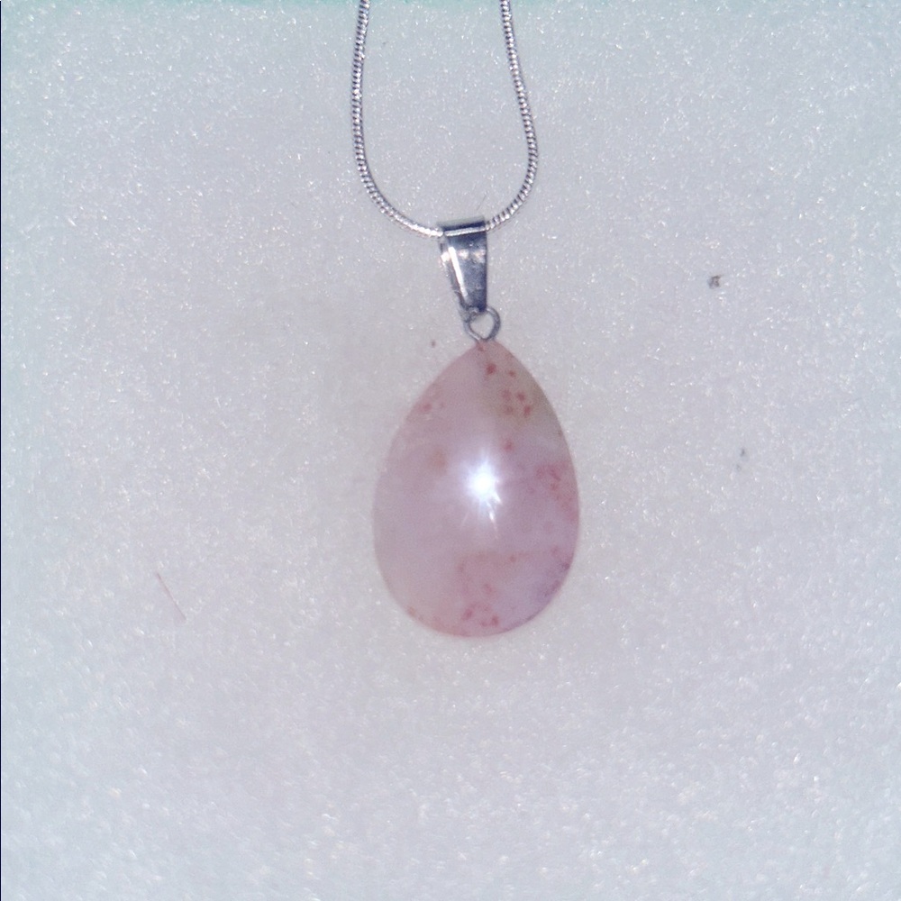 Boho Agate Sterling Silver 16” Necklace